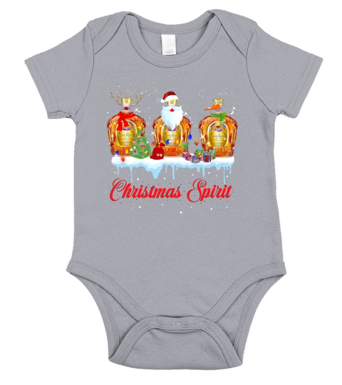 Christmas spirit Crown Royal Whisky shirt Short Sleeve Baby One-Piece