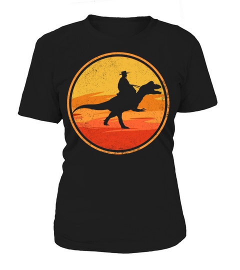 T Rex Boy   Cowboy Riding Tyrannosaurus Rex Women's T-Shirt