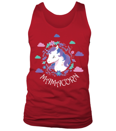 Unicorn Womens Funny Mamacorn Unicorn Costume Mom Tank Top Unisex