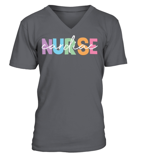 Nurse cardiac V-Neck T-shirt