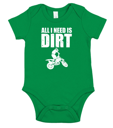 Dirt Bike Motocross Off-Roading Tshirt Short Sleeve Baby One-Piece