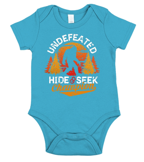 Bigfoot undefeated hide and seek champion Short Sleeve Baby One-Piece