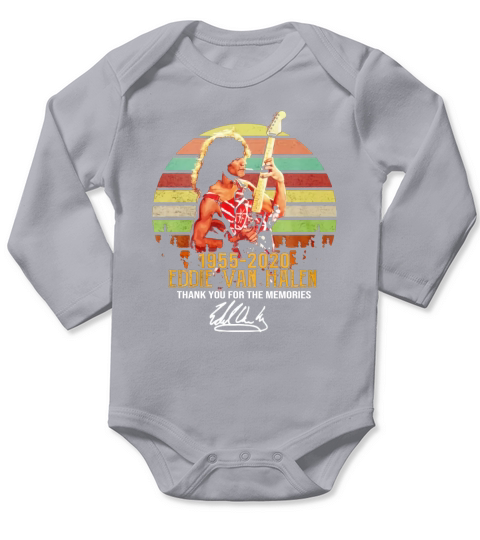 Vintage Eddie Van Halen Long Sleeve Baby One-Piece