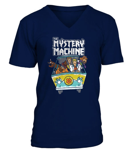 Scooby Doo Mystery Machine Heavy Metal V-Neck T-shirt
