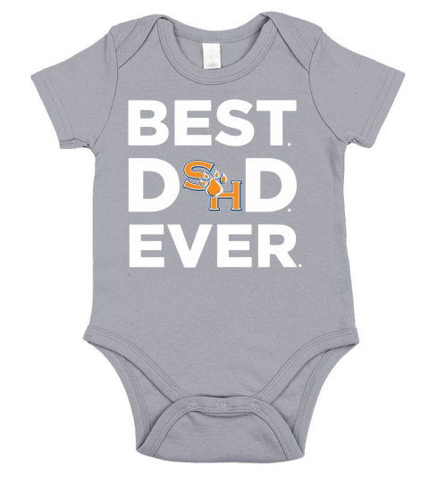 Sam Houston State Bearkats_Best Dad Ever Short Sleeve Baby One-Piece