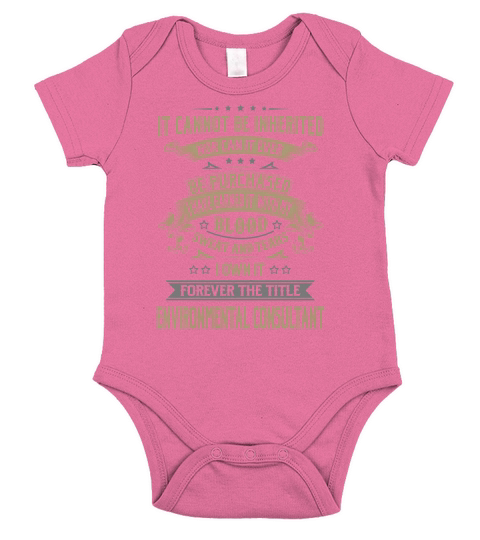 Environmental Consultant Forever Job Title Shirts Short Sleeve Baby One-Piece