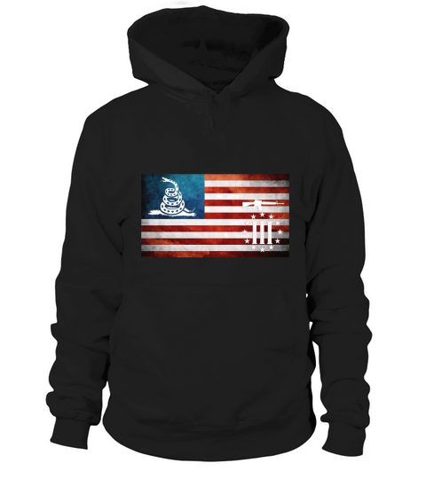 American Flag Gadsden Three Percenter Military Veteran Shirt Hoodie Unisex