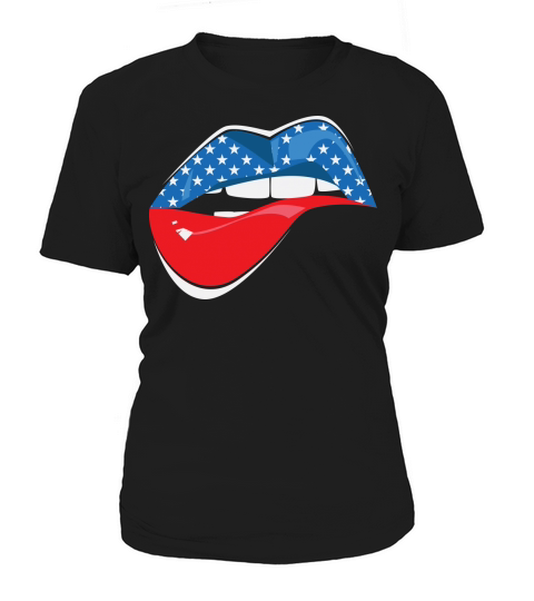 Sexy Lips Independence Day 4th of July Women's T-Shirt