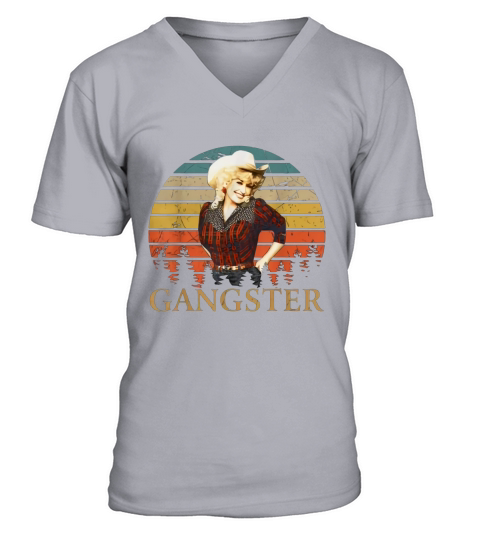 Gangster Parton Dolly V-Neck T-shirt