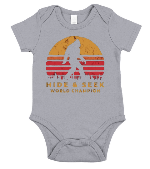 Bigfoot Hide and seek world champion shirt Short Sleeve Baby One-Piece