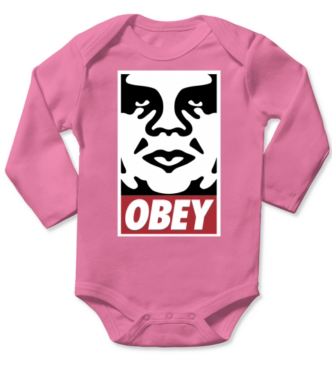 OBEY Andre The Giant Long Sleeve Baby One-Piece