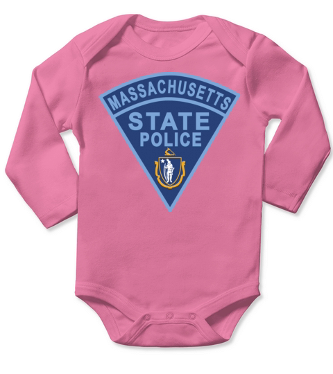 Massachusetts State Police Patch T Shirt Long Sleeve Baby One-Piece
