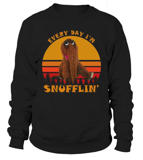 Everyday I’m Snufflin’ sunset retro Sweatshirt Unisex
