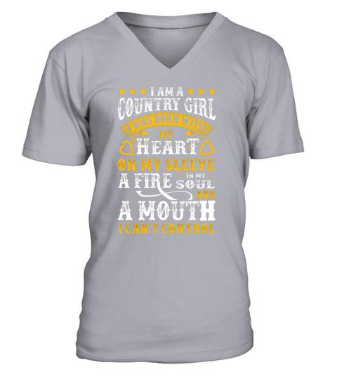 I am A country Girl T-Shirt V-Neck T-shirt