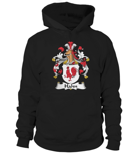 Hahn Family Crest German Family Crests Hoodie Unisex