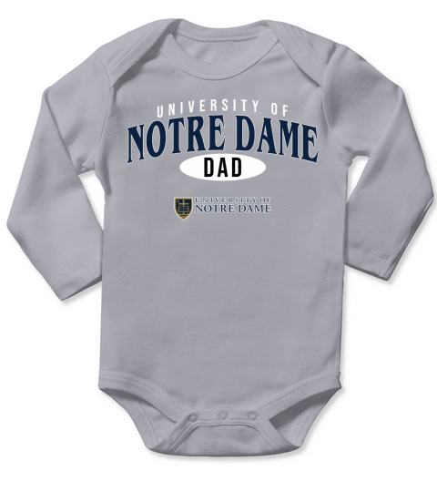 Champion University Of Notre Dame Dad 2020 Long Sleeve Baby One-Piece