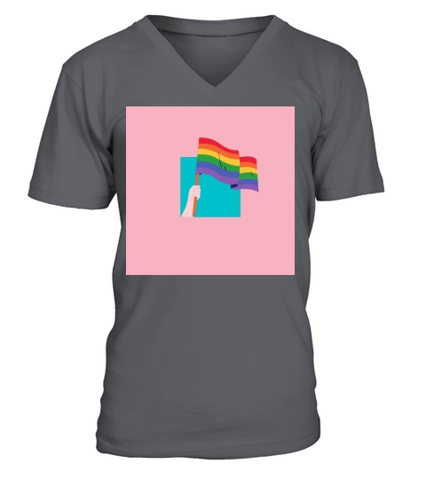 The Rainbow Flag - Pride Month Design V-Neck T-shirt