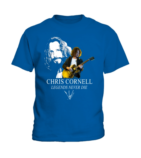 Chris Cornell play guitar legends never die signature Kids T-Shirt