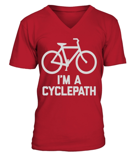 Im A Cyclepath T-Shirt funny saying cycling bicycle bike V-Neck T-shirt