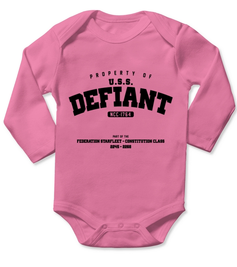 USS Defiant Long Sleeve Baby One-Piece