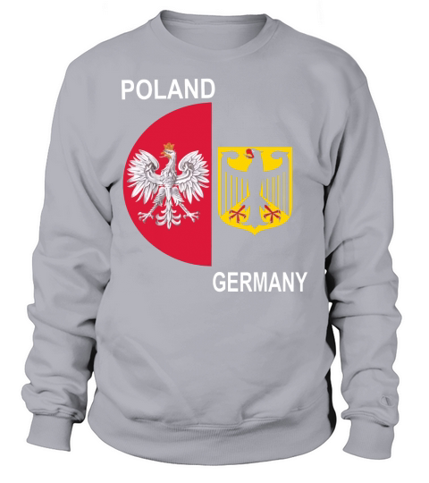 Half German Half Polish Heritage Pie Chart T-shirt Sweatshirt Unisex