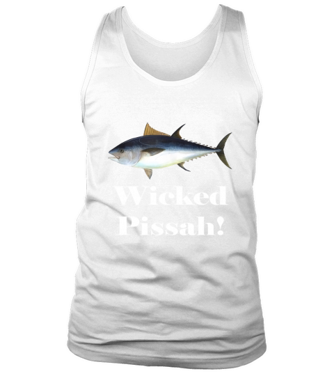Wicked Pissah Bluefin Tuna Angler Gear Fish Illustration Tank Top Unisex