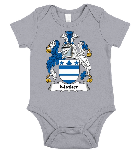 Mather Family Crest Scottish Family Crests Short Sleeve Baby One-Piece