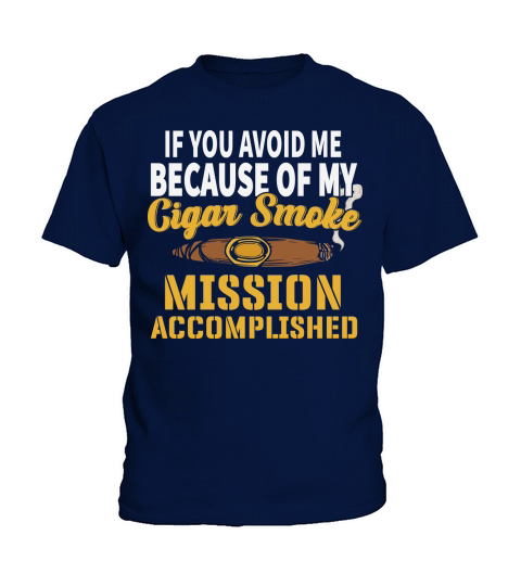 Cigar Smoke Mission Accomplished Kids T-Shirt