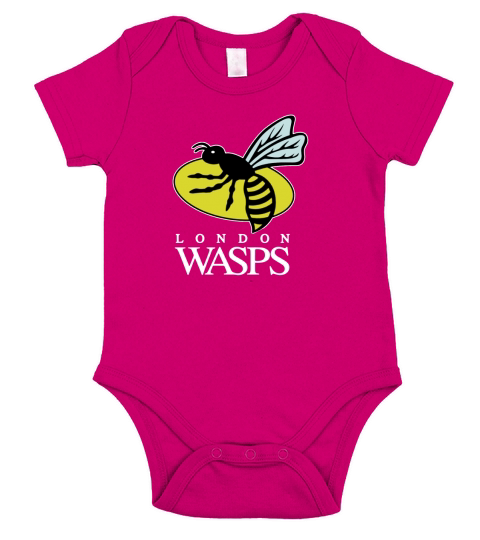 London Wasps Rugby Sports - Womens Short Sleeve Baby One-Piece