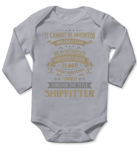 Shipfitter Forever Job Title Shirts Long Sleeve Baby One-Piece