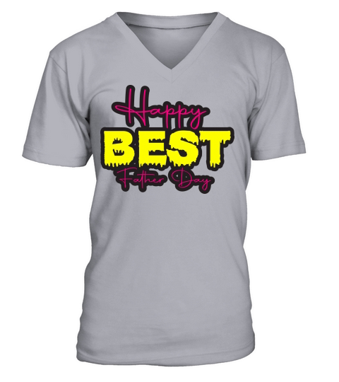 happy best father day V-Neck T-shirt