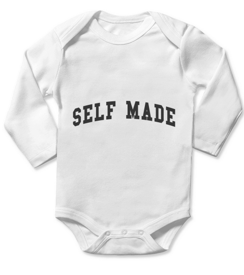 Self Made Man Long Sleeve Baby One-Piece