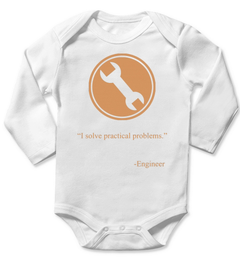 TF2 Engineer Emblem Long Sleeve Baby One-Piece