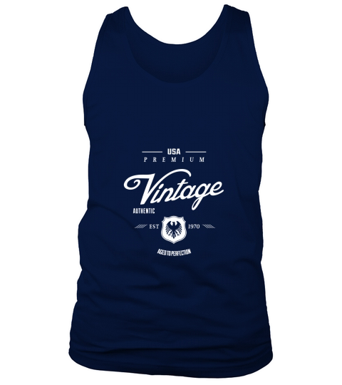 Vintage 1970 T Shirt  Awesome Birthday Gift Tank Top Unisex