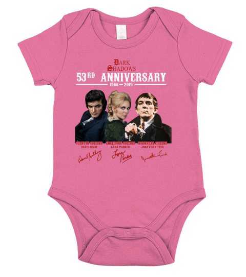 Dark Shadows 53rd Anniversary 1966-2019 Signatures shirt Short Sleeve Baby One-Piece