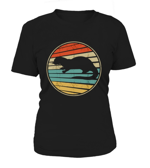 Cute Sea Otter Gift Retro Vintage 70S 80S Animal Lover Fun T-Shirt Women's T-Shirt