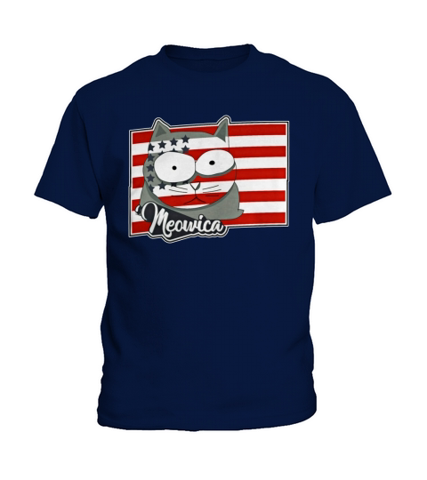 FREEDOM CAT FLAG MEOWICA PATRIOT SHIRT SHIRT TSHIRT HOODIE Kids T-Shirt