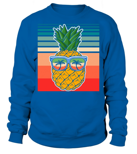Pineapple Retro Vintage Summer Sweatshirt Unisex