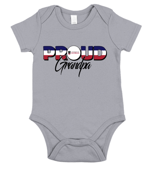 Proud Grandpa University of Georgia University Best Family Gifts - Unisex Long Sleeve Short Sleeve Baby One-Piece