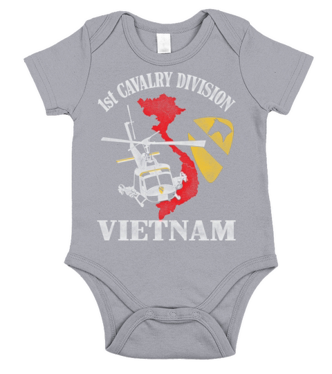1ST CAVALRY DIVISION VIETNAM Short Sleeve Baby One-Piece