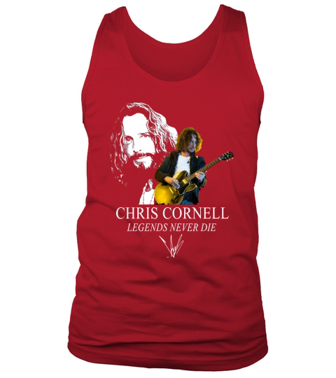 Chris Cornell play guitar legends never die signature Tank Top Unisex