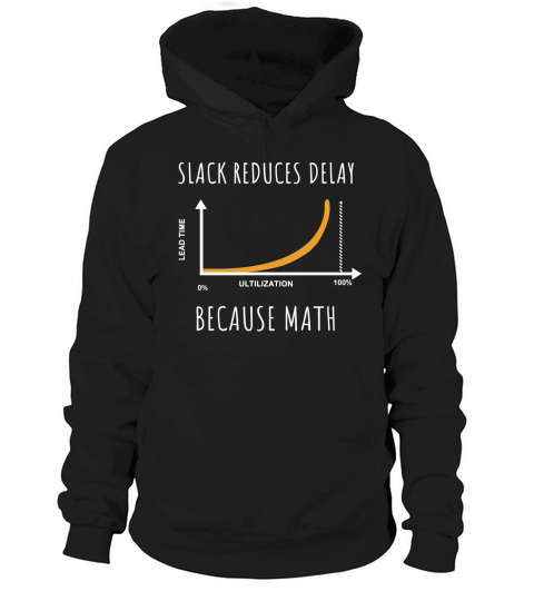 Slack Reduces Delay Because Math Hoodie Unisex