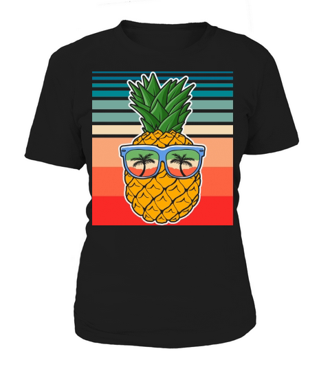 Pineapple Retro Vintage Summer Women's T-Shirt