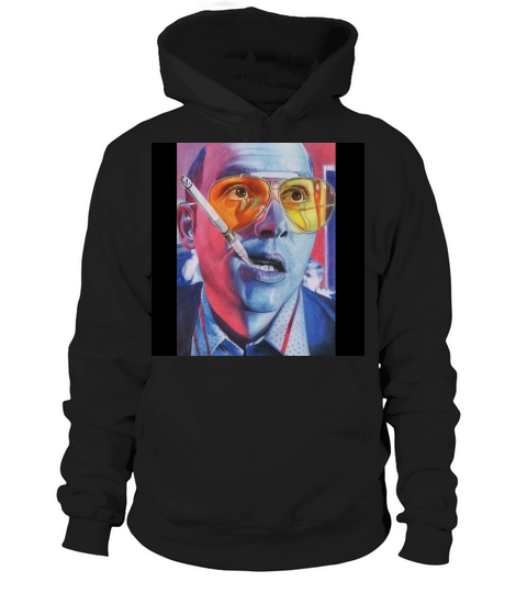 Hunter S Thompson Smoking Shirt - Pillow Hoodie Unisex