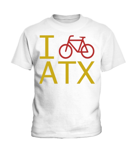 I Bike Austin Kids T-Shirt