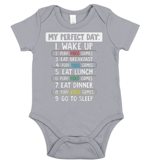 funny gamer tshirt perfect day holiday gift for gaming kids Short Sleeve Baby One-Piece