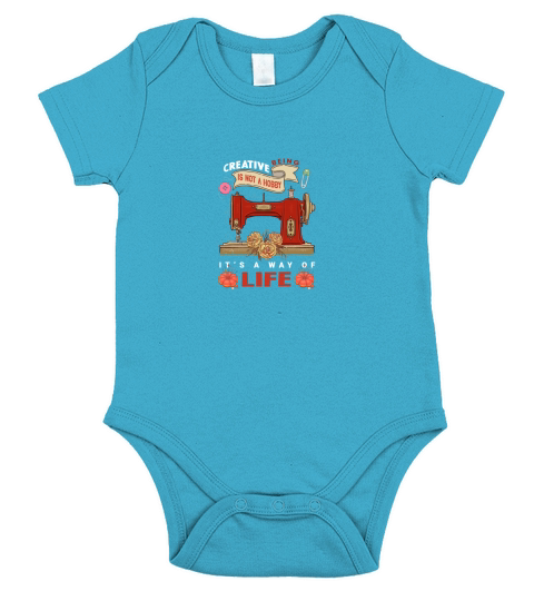 Creative being is not a hobby its a way of life Short Sleeve Baby One-Piece