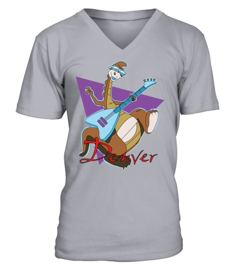 Denver the Last Dinosaur V-Neck T-shirt
