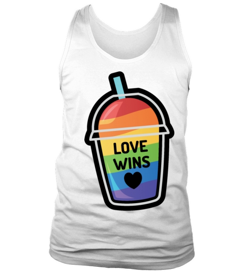 love wins drink - Gay Pride Queer LGBTQ Tank Top Unisex