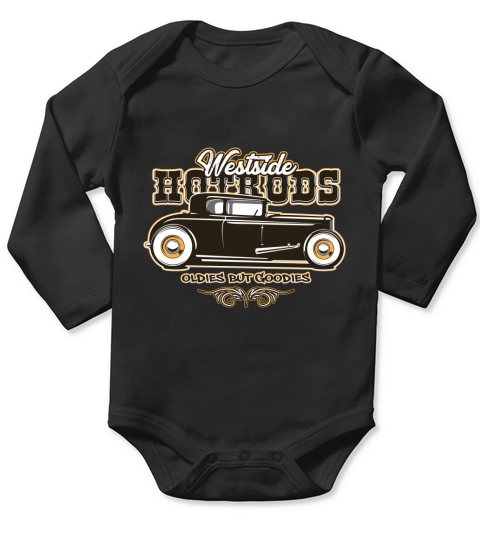 Vintage Car Westside hotrods oldies but goodies Long Sleeve Baby One-Piece